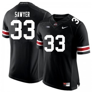 Men Football #33 Ohio State Buckeyes Jack Sawyer University Jersey - Black