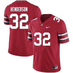 Mens Football #32 Ohio State Buckeyes TreVeyon Henderson Limited Jersey - Red