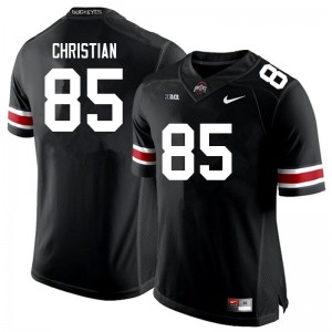 Men's #85 Buckeye Nation Football Bennett Christian Embroidery Jersey - Black