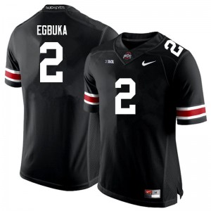 Mens Football #2 OSU Buckeyes Emeka Egbuka 2024 Jersey - Black