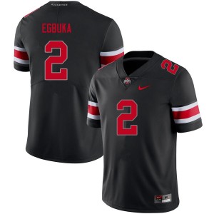 Mens Football #2 OSU Emeka Egbuka Replica Jersey - Blackout