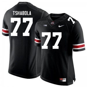 Men's #77 OSU Football Tegra Tshabola NCAA Jersey - Black