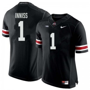 Men Football #1 The Ohio State Brandon Inniss Replica Jersey - Black