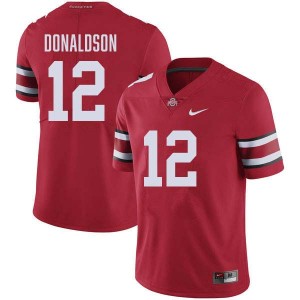 Men's Football #12 Buckeye Nation CJ Donaldson University Jersey - Red