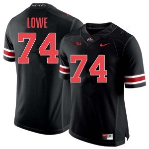 Men's #74 The Ohio State Football Carter Lowe Player Jersey - Blackout