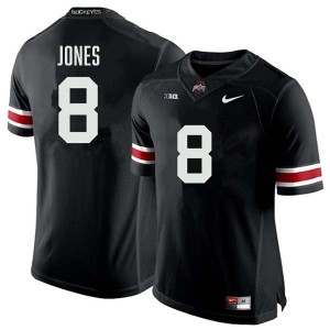Mens #8 Ohio State Football De'Zie Jones Official Jersey - Black