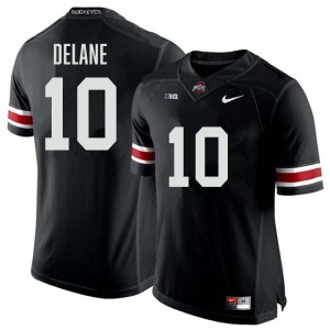 Men's Football #10 Ohio State Faheem Delane University Jersey - Black