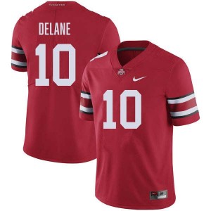 Mens Football #10 Buckeye Nation Faheem Delane Game Jersey - Red