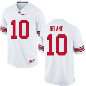 Men Football #10 OSU Faheem Delane University Jersey - White