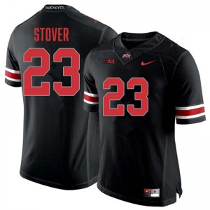 Men #23 Ohio State Football Garrett Stover Game Jersey - Blackout