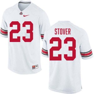 Men's #23 Ohio State Football Garrett Stover 2025-26 Jersey - White