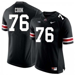 Men Football #76 The Fighting Buckeyes Jake Cook Alumni Jersey - Black