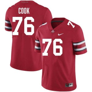 Men Football #76 OSU Jake Cook Alumni Jersey - Red
