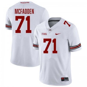 Men #71 Ohio State Football Jayvon McFadden 2025 Jersey - White