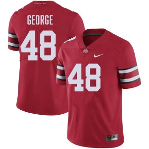 Men's #48 OSU Buckeyes Football Logan George High School Jersey - Red