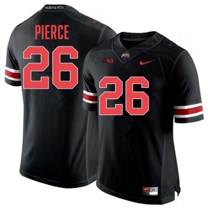Mens #26 Ohio State Buckeyes Football Payton Pierce Embroidery Jersey - Blackout