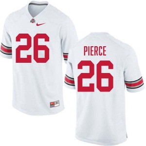 Mens Football #26 Go Bucks Payton Pierce University Jersey - White