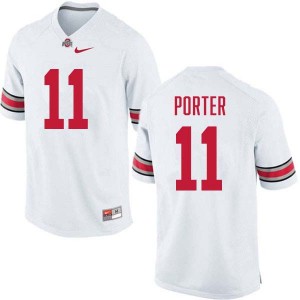 Mens Football #11 OSU Quincy Porter Embroidery Jersey - White