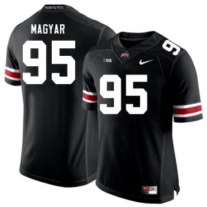 Men's Football #95 Ohio State Casey Magyar Stitched Jersey - Black