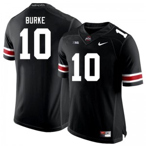 Men's Football #10 Ohio State Denzel Burke Game Jersey - Black