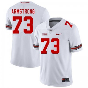 Men's #73 Buckeye Nation Football Devontae Armstrong High School Jersey - White