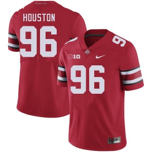 Men #96 Ohio State Buckeyes Football Eddrick Houston Official Jersey - Red