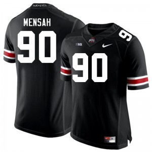 Mens Football #90 Go Bucks Eric Mensah Replica Jersey - Black