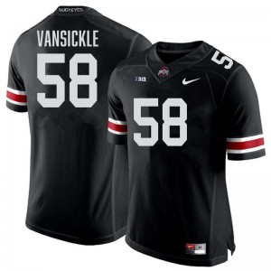 Men Football #58 The Ohio State Gabe VanSickle High School Jersey - Black
