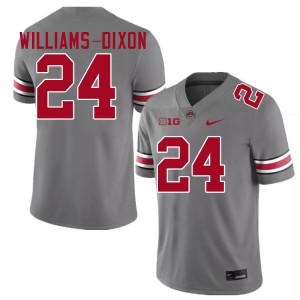 Men Football #24 Ohio State Sam Williams-Dixon 2025 Jersey - Grey
