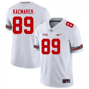 Men #89 OSU Football Will Kacmarek Player Jersey - White