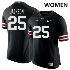 Women Football #25 Ohio State Bo Jackson Embroidery Jersey - Black