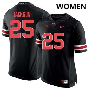 Women #25 The Ohio State Football Bo Jackson NCAA Jersey - Blackout