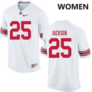 Womens #25 OSU Football Bo Jackson 2025-26 Jersey - White
