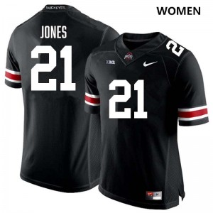 Womens Football #21 The Fighting Buckeyes Brenten Jones Official Jersey - Black