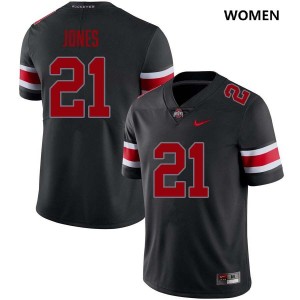 Women Football #21 Ohio State Brenten Jones NCAA Jersey - Blackout