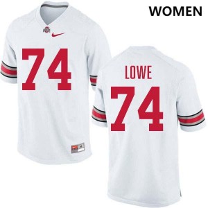 Women Football #74 The Ohio State Carter Lowe 2025-26 Jersey - White