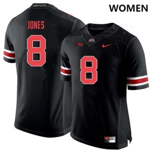 Women's #8 OSU Football De'Zie Jones Limited Jersey - Blackout