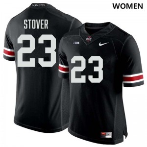 Womens Football #23 OSU Buckeyes Garrett Stover 2025-26 Jersey - Black