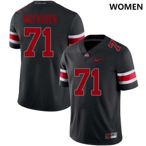 Womens Football #71 OSU Buckeyes Jayvon McFadden Limited Jersey - Blackout