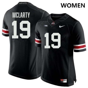 Women's #19 Buckeye Nation Football Nick McLarty Stitched Jersey - Black