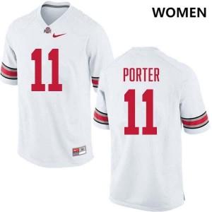 Women #11 Ohio State Football Quincy Porter Limited Jersey - White