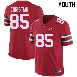 Youth Football #85 Go Bucks Bennett Christian NCAA Jersey - Red