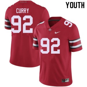 Youth Football #92 Buckeye Nation Caden Curry NCAA Jersey - Red