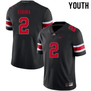 Youth Football #2 OSU Emeka Egbuka Alumni Jersey - Blackout