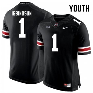 Youth Football #1 OSU Davison Igbinosun NCAA Jersey - Black