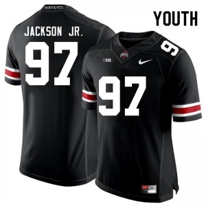 Youth #97 OSU Buckeyes Football Kenyatta Jackson Jr. Limited Jersey - Black