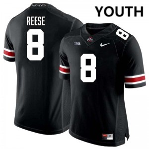 Youth #8 The Ohio State Football Arvell Reese Game Jersey - Black