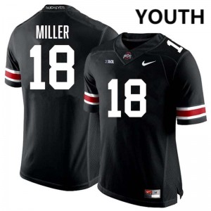 Youth Football #18 Ohio State Bodpegn Miller Limited Jersey - Black