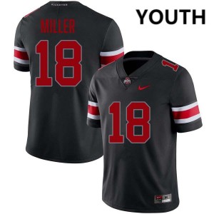 Youth Football #18 Go Bucks Bodpegn Miller Limited Jersey - Blackout