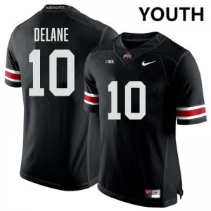 Youth Football #10 Go Bucks Faheem Delane Player Jersey - Black